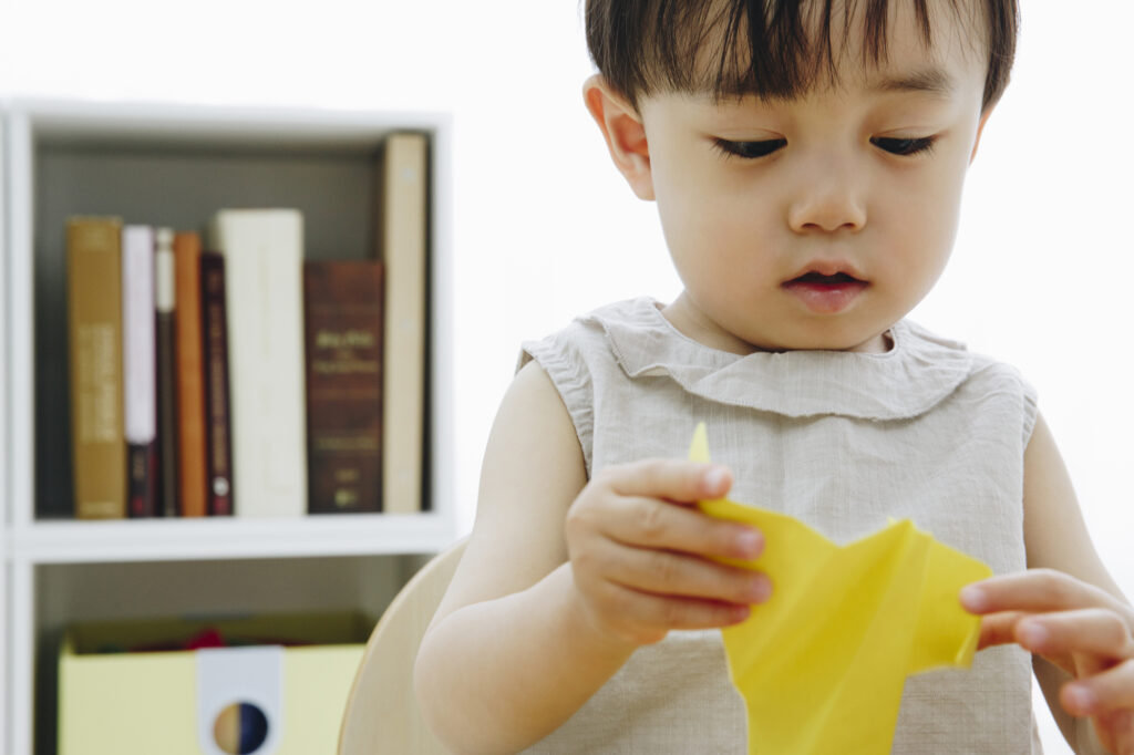 成長を実感できる「折り紙」